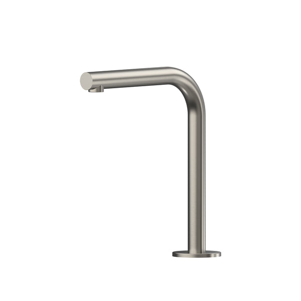 Leggero Fixed Hob Basin 175 Right Angle Spout Lead Free - Brushed Nickel [PVD]