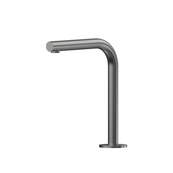 Leggero Fixed Hob Basin 175 Right Angle Spout Lead Free - Gun Metal [PVD]