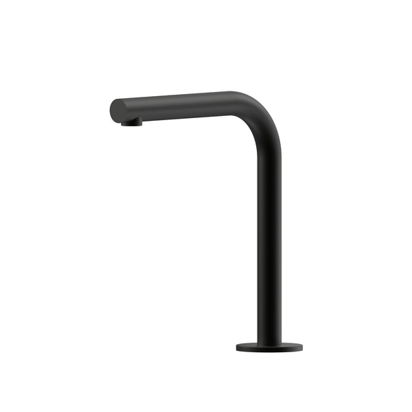 Leggero Fixed Hob Basin 175 Right Angle Spout Lead Free - Matte Black [Electroplated]