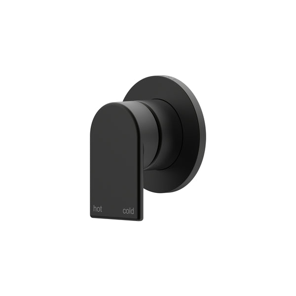 Lekki Shower/Wall Mixer Trim Kit - Matte Black [Electroplated]