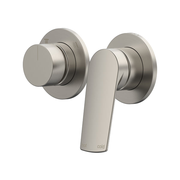 Sereia Shower/Wall Mixer with Diverter Trim Kit - Brushed Nickel [PVD]