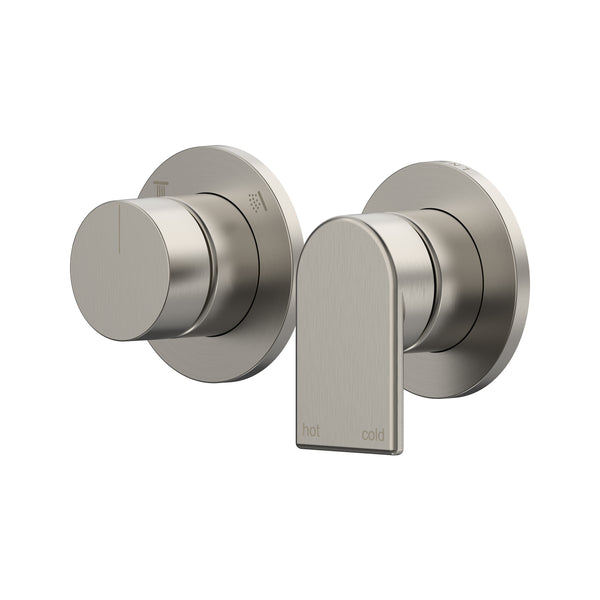 Lekki Shower/Wall Mixer with Diverter Trim Kit - Brushed Nickel [PVD]