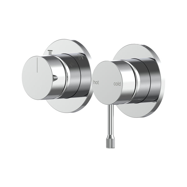 Leora Shower/Wall Mixer with Diverter Trim Kit - Chrome