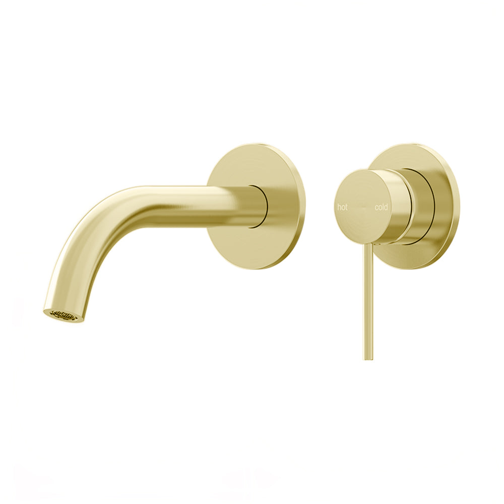 Argia Wall Basin/Bath Mixer Set 180 Curved Spout Trim Kit Lead Free