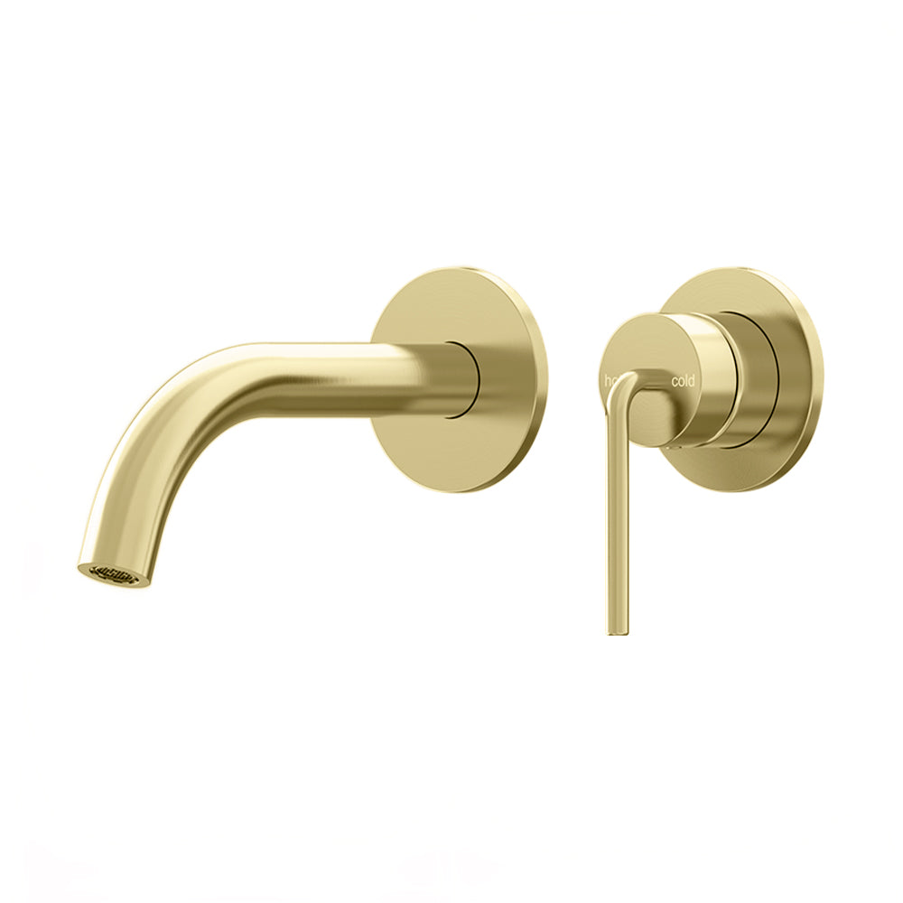 Meira Wall Basin/Bath Mixer Set 180 Curved Spout Trim Kit Lead Free