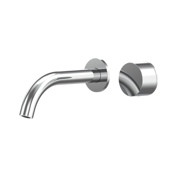 Cahya Wall Basin/Bath Progressive Mixer Set 180 Curved Spout Trim Kit Lead Free - Chrome