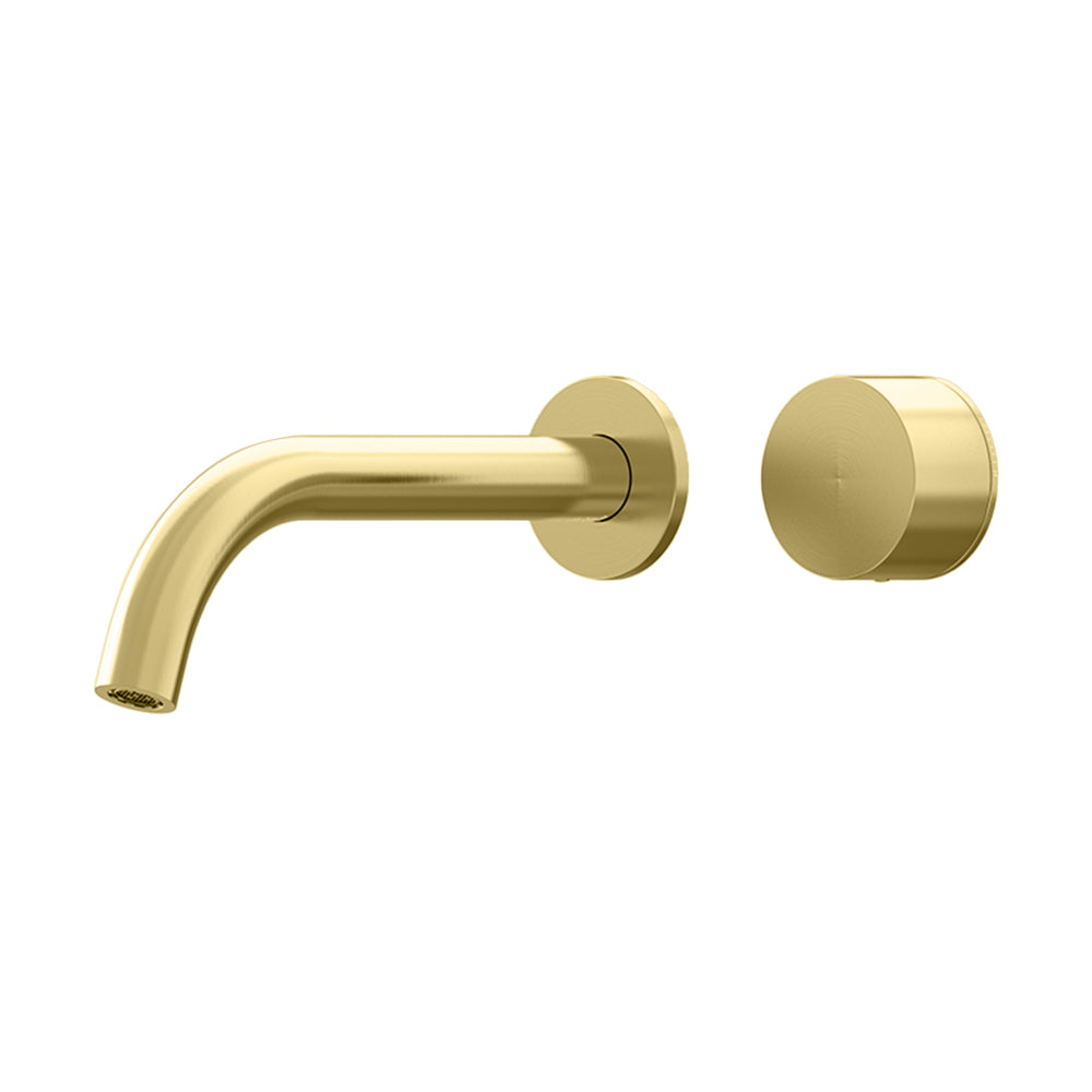 Cahya Wall Basin/Bath Progressive Mixer Set 220 Curved Spout Trim Kit Lead Free