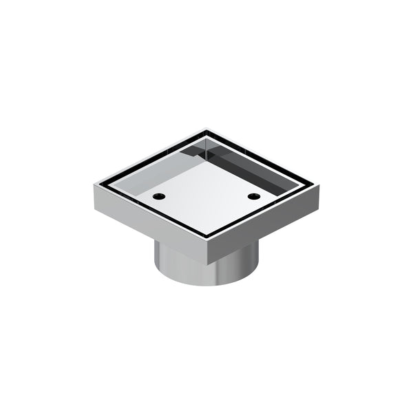 Deluxe Tile Insert Grate 80MM - Chrome