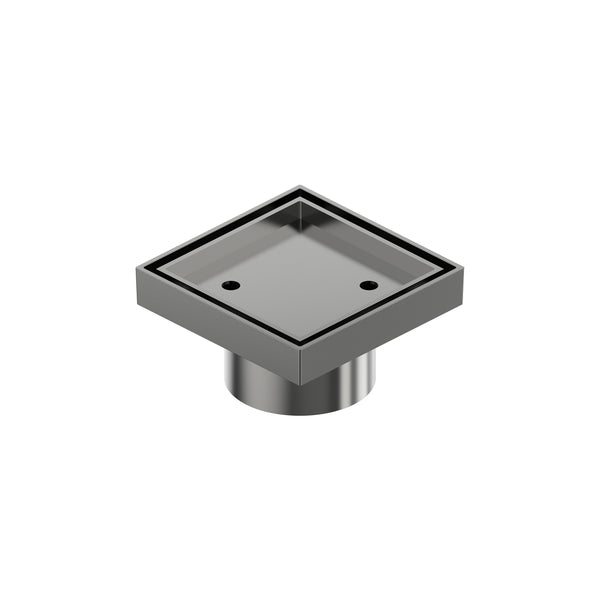 Deluxe Tile Insert Grate 80MM - Gun Metal [Electroplated]