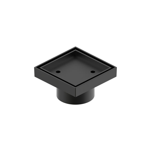 Deluxe Tile Insert Grate 80MM - Matte Black [Electroplated]