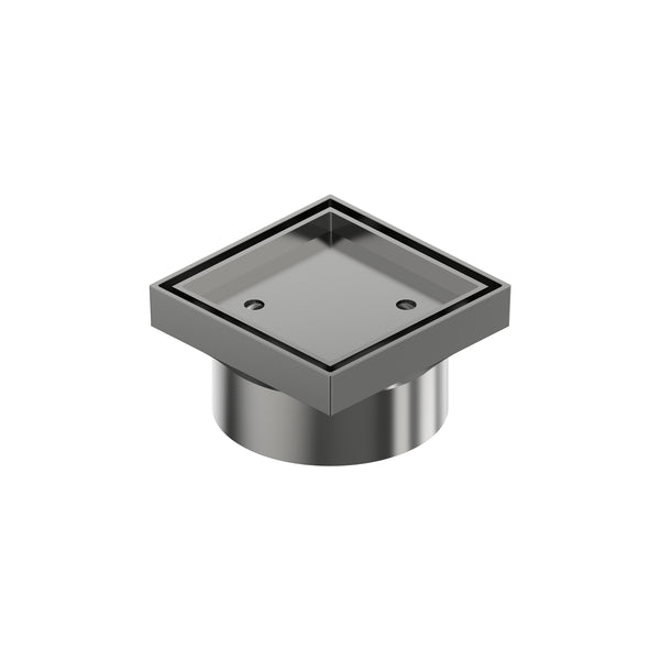 Deluxe Tile Insert Grate 100MM - Gun Metal [Electroplated]