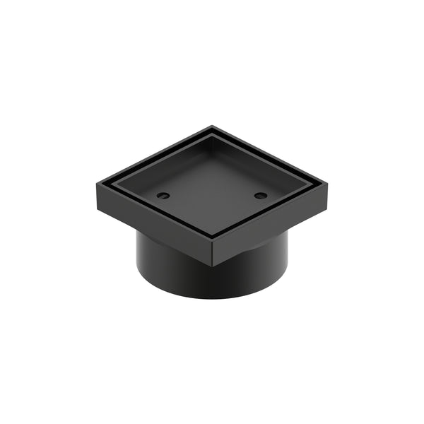 Deluxe Tile Insert Grate 100MM - Matte Black [Electroplated]