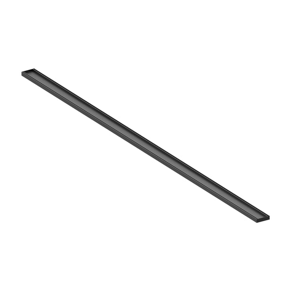 Tile Insert 2800MM Long X 100MM Wide X 26MM Deep - Matte Black [Electroplated]