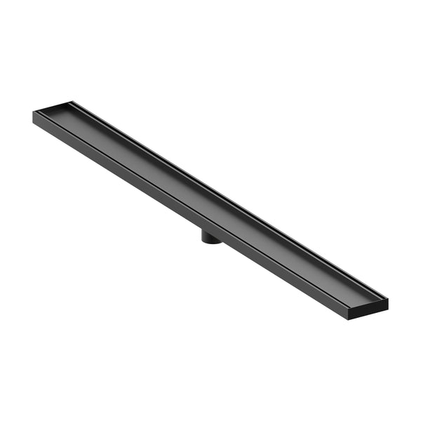Tile Insert Kit 1200MM Long X 100MM Wide X 26MM Deep 50MM - Matte Black [Electroplated]
